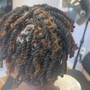 Loc Retwist and Styles - short locs