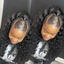 1/2 STITCH BRAIDS 1/2 SEW IN