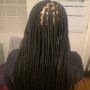 Medium Knotless braids