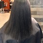 Flat iron on natural hair