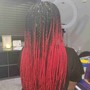 Smedium knotless Box Braids