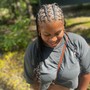 Knotless Braids with Cornrows