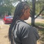 Knotless Braids with Cornrows