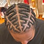 Cornrows on natural hair