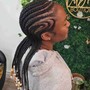 Cornrows simple design - add on service