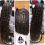 Natural hair Cornrows