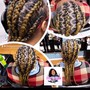 Natural hair Cornrows