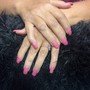 Pink and White Ombre