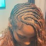 Medium Lemonade Boho Knotless Braids