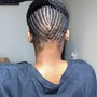 Braids to the back