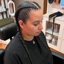 2 Braids (no added hair)