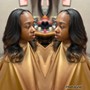 Relaxer (root touch up)  & flat iron