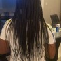 Medium knotless Braids