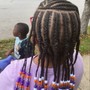 Medium knotless Braids