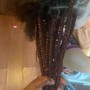 Boho knotless braids