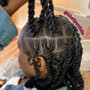 kids knotless braids (7 & under)