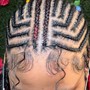 Flat feed ins Braids