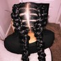 2 Feed In Braids