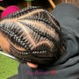 Men Freestyle braids stitch full head  $90