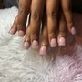 Acrylic short nails