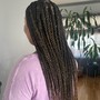 Med Thigh Length Knotless Braids