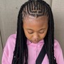 Kid's medium knotless braids (age 4-10)