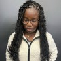 Natural hair braided style