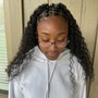 Natural hair braided style