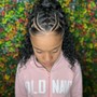 Feed in Braid ponytail