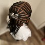 Kid braided ponytail