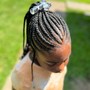 Kid braided ponytail