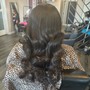 Shampoo Blow Dry before extension services