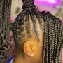 Braided ponytail (8-12) braids