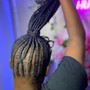 Braided ponytail (8-12) braids