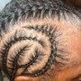 Cornrows/ Stitch braids