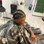 Kid’s lining/taper(edge up with braids or locs)