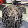 Dread retwist and style