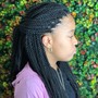 Natural hair two strand twist