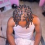 Loc retwist (above shoulder)