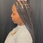 small boho knotless braids