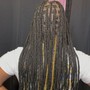 small boho knotless braids