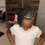 Men’s cornrows straight back