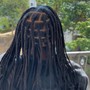 Medium knotless braids