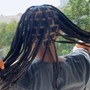 Large knotless braids