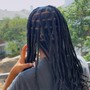 Medium knotless braids