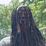 Medium knotless braids