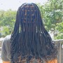 Medium knotless braids