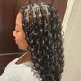 Medium Bohemian knotless Braids