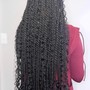 Feeding braids with individual Box Braids