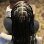 Medium knotless box braid